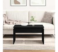 Yisssmeng Tavolino nero effetto quercia 68 x 38 x 50 cm, in legno dal design moderno, robusto e salvaspazio, piccolo tavolino per Living Room Divano Side