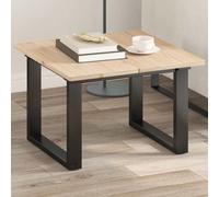 Yisssmeng Tavolo da gioco in pino 60 × 60 × 1,7 cm, set 2 × 60 × 30 × 1,7 cm, non trattato, tavolo da gioco tavolino da caffè