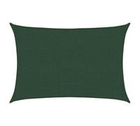 Yisssmeng Tenda da sole 2,5 x 4 m, verde scuro, rettangolare, HDPE 160 g/m², protezione UV 90%, protezione dalle intemperie per giardino, terrazza, balcone