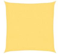 Yisssmeng Tenda da sole 2 x 2 m, beige quadrata, in HDPE, 90% protezione UV, resistente al vento e all'acqua, con occhielli in acciaio inox e 4 corde, ombreggiatura resistente alle intemperie, per