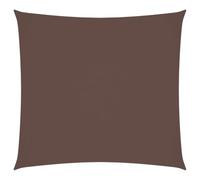 Yisssmeng Tenda da sole 3,6 x 3,6 m, marrone, quadrata, Oxford, resistente alle intemperie, con occhielli in acciaio inox e 4 corde, protezione dai raggi UV, per giardino, terrazza, balcone