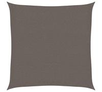 Yisssmeng Tenda da sole 3 x 3 m, in HDPE da 160 g/m², quadrata, 90% protezione UV, permeabile al vento e all'acqua, con occhielli in acciaio inox e 4 corde, ombreggiatura resistente alle intemperie