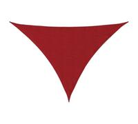 Yisssmeng Tenda da sole 3 x 4 x 5 m, triangolare, colore rosso, Oxford, resistente alle intemperie, protezione dai raggi UV, in tessuto robusto, fissaggio in acciaio inox, per giardino, terrazza
