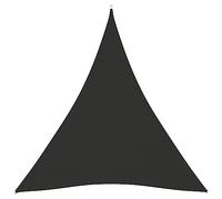 Yisssmeng Tenda da sole 5 x 6 x 6 m, colore antracite, triangolare, in tessuto Oxford resistente alle intemperie, con protezione UV, fissaggio in acciaio inox, protezione solare, terrazza, balcone