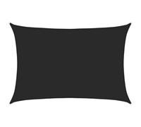 Yisssmeng Tenda da sole 5 x 7 m, colore nero, 160 g/m², in HDPE, rettangolare, con occhielli in acciaio inox, protezione UV, resistente al vento e all'acqua, accessorio da giardino per terrazze