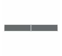 Yisssmeng Tenda laterale antracite, 160 x 1200 cm, per balcone, terrazza, giardino, protezione solare, resistente alle intemperie, con ritiro automatico