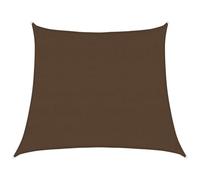 Yisssmeng Tenda parasole, 160 g/m², trapezio, marrone, 4/5 x 4 m, in HDPE, resistente alle intemperie, con occhielli in acciaio inox, protezione UV 90%, permeabile al vento e all'acqua, con 4 corde