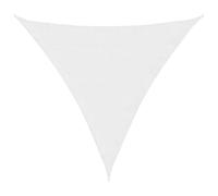 Yisssmeng Tenda parasole bianca, 2 x 2 x 2 m, triangolare, in 100% poliestere, Oxford con rivestimento in poliuretano, resistente ai raggi UV, per giardino, terrazza, balcone, campeggio