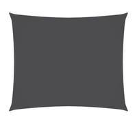 Yisssmeng Tenda parasole rettangolare, 2,5 x 3,5 m, colore antracite, in tessuto Oxford resistente alle intemperie, con protezione UV e fissaggio in acciaio inox, per giardino, terrazza, balcone e