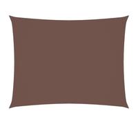 Yisssmeng Tenda parasole rettangolare, 4 x 5 m, marrone, in tessuto Oxford resistente alle intemperie, con protezione UV e fissaggio in acciaio inox, per giardino, terrazza, balcone e campeggio