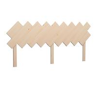 Yisssmeng Testiera per letto, 178 x 3 x 80,5 cm, in legno di pino massiccio, design rustico per camera da letto, testiera da parete in legno naturale, stabile e senza tempo, per letto matrimoniale