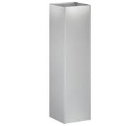 Yisssmeng Vaso per piante, 20 x 20 x 75 cm, in acciaio zincato