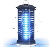 YISSVIC Lampada antizanzare elettrica uccide zanzara elettrica 4200 V 365 nm UV scacciamosche IPX4 impermeabile per interni ed esterni