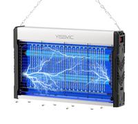 YISSVIC Lampada Antizanzare Interna con Cavo da 2M e 2 Supporti Fissi - Efficace LED Elimina Insetti contro Zanzare, Mosche e Altri Insetti Volanti