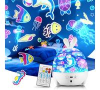 YISSVIC Proiettore Stelle Soffitto Bambini con Luce Notturna Bluetooth 6 Lenti a