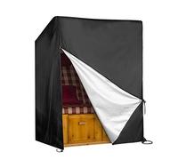 YISSVIC Telo protettivo per sedia da spiaggia, resistente all'inverno, con cordoncini regolabili, antivento e resistente ai raggi UV, tessuto Oxford 420D, 135 x 105 x 174/140 cm