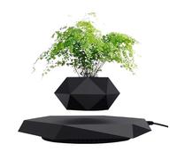 YISUIPU Vaso sospeso fluttuante per piante piccole, eleva il livello dello spazio con il vaso galleggiante, splendida decorazione per casa e ufficio (nero)