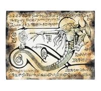 Yisumei Coperta, motivo ‘The Rituals Of Cthulhu’, adatta per divano o letto, in morbido pile, Cotone, Colore 1, 150 x 200 cm