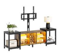 YITAHOME 104-174CM cm Mobile TV regolabile con supporto di installazione TV per TV fino a 70 pollici con 7 LED RGB 22 modalità Luci Centro di intrattenimento per soggiorno e camera da letto