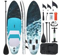 YITAHOME 320 cm Stand Up Paddle Board gonfiabile, set Premium SUP con pagaia in alluminio, zaino portatile, leash di sicurezza e pompa a mano, portata fino a 200 kg, materiale in PVC con struttura a