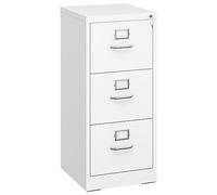 YITAHOME Armadi di File, Lega di Acciaio, Bianco, 45.8 x 45 x 103cm