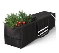 YITAHOME Borsa portaoggetti per albero di Natale, adatta per alberi di Natale artificiali, altezza fino a 7,5 m, resistente, impermeabile con manici robusti e chiusura lampo, colore: nero
