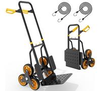 YITAHOME Carrello per Salire le Scale,150 kg Carrello Portapacchi per Scale con superfici morbide e cuscinetti a sfera, 2 corde estensibili