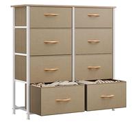YITAHOME Cassettiera in tessuto, armadietto con 5 cassetti, Cassettiera per Corridoio in Tessuto, con vano contenitore in tessuto per soggiorno, camera da letto, cameretta dei bambini, kaki