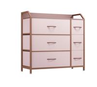 YITAHOME Comò in tessuto a 6 cassetti - Organizer portaoggetti con struttura in metallo per camera da letto, soggiorno, cameretta (grigio)