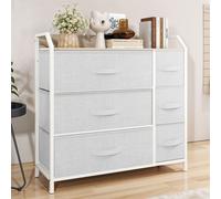 YITAHOME Comò in tessuto a 6 cassetti - Struttura in metallo con maniglie, organizer per camera da letto, soggiorno, cameretta