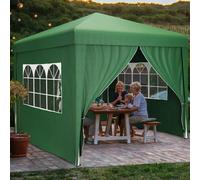 YITAHOME Gazebo impermeabile 3x3m con pannelli laterali Protezione UV Include kit di ancoraggio