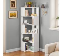YITAHOME Libreria angolare in legno a 5 livelli - Espositore da terra 54x40x159,5 cm per soggiorno/ufficio