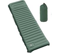 YITAHOME Materassino autogonfiante, materasso ad aria ispessito, ultraleggero, impermeabile, con pompa e cuscino integrati, materasso con pompa a pedale e borsa per il trasporto (verde)