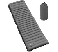 YITAHOME Materassino autogonfiante, materasso ad aria ispessito, ultraleggero, impermeabile, con pompa e cuscino integrati, materasso con pompa a pedale e borsa per il trasporto (grigio)