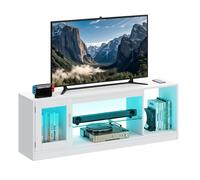 YITAHOME Mobile TV da 65 pollici - Mobili moderni con ripiani in vetro aperti per soggiorno, giochi, corridoio e camera da letto