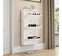 YITAHOME Scarpiera, Armadio portascarpe a 3 cassetti con ante a ribalta Scarpiera Matel Organizzatore di calzature Mobili per riporre la casa per corridoio Ingresso