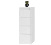 YITAHOME Schedario mobile con serratura a 4 cassetti per ufficio domestico (nero, 62 x 45 x 133 cm)