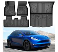 YITAHOME Tappetini per Tesla Model Y,4 Pezzi Tesla Model Y Juniper Antiscivolo Impermeabile con Bordo Alto per Tesla Model Y 2024 2023 2022 2021 a 5 Posti Accessori per Tesla Model Y