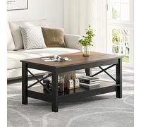 YITAHOME Tavolini, Legno, Marrone, 100x55.3x45cm