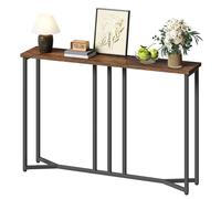 YITAHOME Tavolo Consolle, 100cm Consolle Ingresso, Piccolo Tavolo per Decorazioni, Tavolino Da Divano, Console, Corridoio, Soggiorno, Assemblaggio Semplice, Marrone Rustico