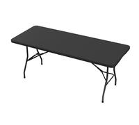 YITAHOME Tavolo pieghevole da 1,8 m, impermeabile, portatile, per esterni, picnic, campeggio, barbecue, feste, pieghevole, con maniglia per il trasporto, resistente, 180 x 75 x 74 cm, nero