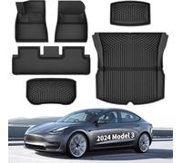 YITAHOME Tesla Model 3 Highland, 6 tappetini per bagagliaio per tutte le stagioni, accessori Tesla di alta qualità per Tesla 3 Highland 3D, impermeabili, set di tappetini in gomma