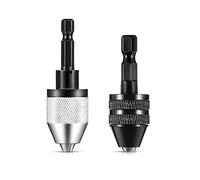 Yitaocity 2 pezzi da 14 di pollice con gambo esagonale senza chiave per trapano mandrino senza chiave per trapano mandrino a cambio rapido di estensione cacciavite adattatore per avvitatore a