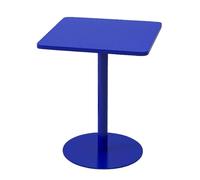 YITAYMLI Piccolo tavolino quadrato in ferro per esterni, tavolo da caffè e negoziazione per bevande adatto a piccoli spazi, facile da montare, per il soggiorno.(Blue,48cm/18.9in)
