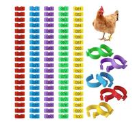 Yitexin 100 Pezzi Anelli per Zampe di Pollame 16 mm, Anelli per Piede di Pollame, Anelli Colorati per Galline, Multicolore Identificazione di Galline, Tacchini, Anatre e Polli Ornamentali (16 mm)