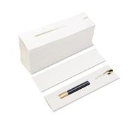 Yitexin 30 sacchetti di carta per penne, tasca singola, portapenne, per quaderni, matite, penne a sfera, confezioni regalo, segnalibri, 13,5 x 3,5 cm, bianco