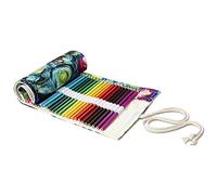 Yitexin Rotolo di tela arrotolabile con 72 scomparti, per matite colorate, per artisti, pittura, schizzi, studenti, Multicolore, 72 Count (Pack of 1), semplicità