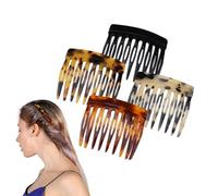 Yitexin Set di 4 Pettini Laterali Francesi, Pettine per Capelli Laterali Stile Francese, Pettini Decorativi per Capelli Accessori per lo Styling dei Donna e Ragazza (4 Stili)