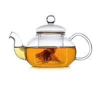 Yithings Teiera in vetro da 250 ml, piccola teiera con infusore in vetro, resistente al calore, per teiere sfuse (250 ml)