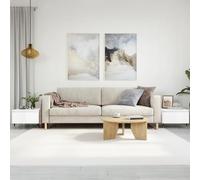 YITHOPI 2 tavolini da caffè bianco lucido, 50 x 46 x 35 cm, in legno, da ufficio, multifunzione, per soggiorno, camera da letto, ufficio
